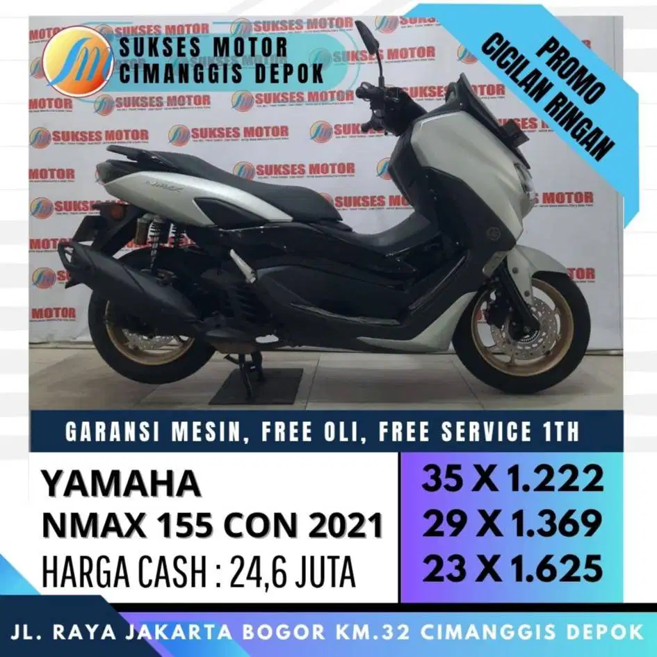NEW NMAX 155 CON 2021 CASH KREDIT UNIT BERGARANSI FREE SERVICE 1TH