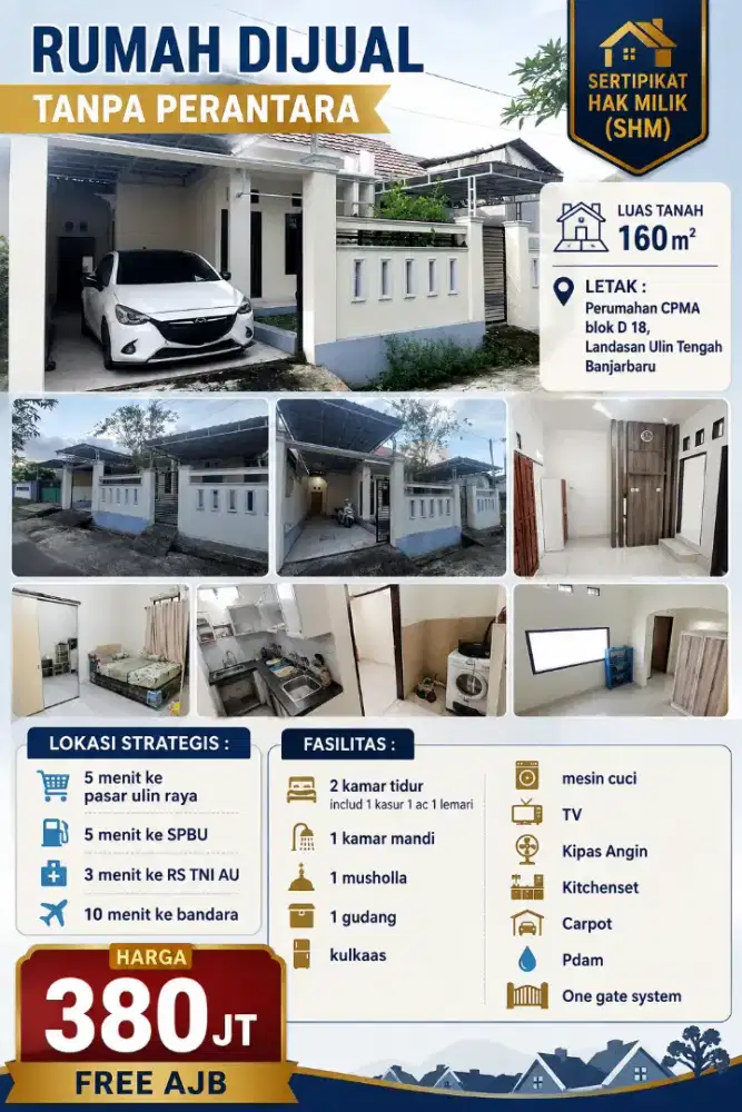 Rumah dijual tanpa perantara