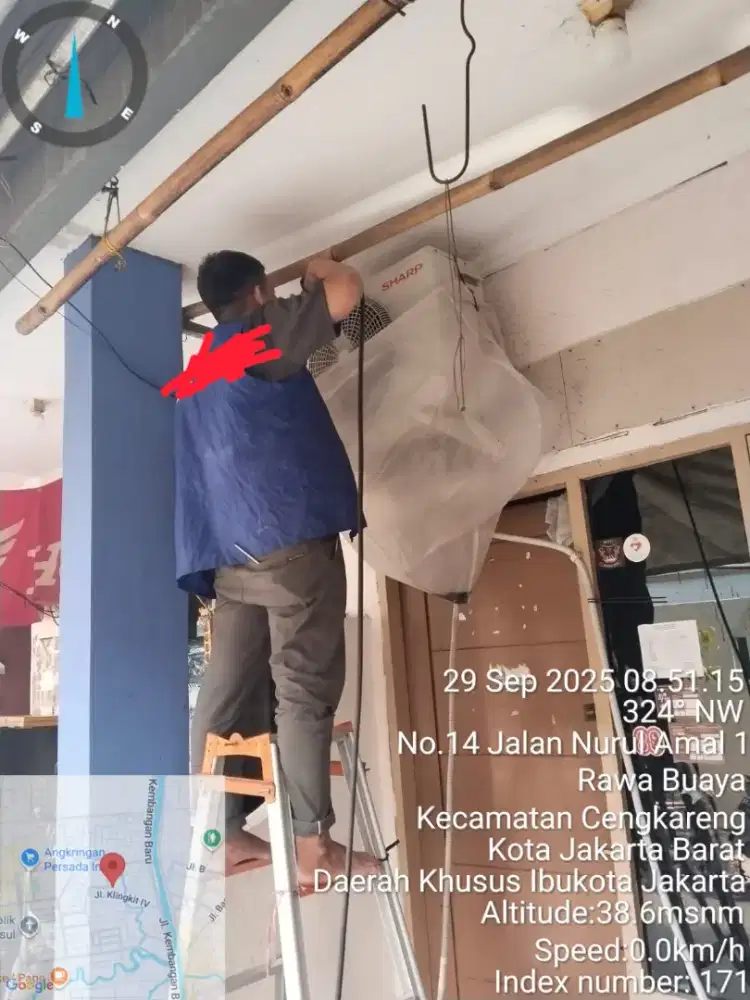 Cuci AC, perbaikan, bongkar & pasang ac