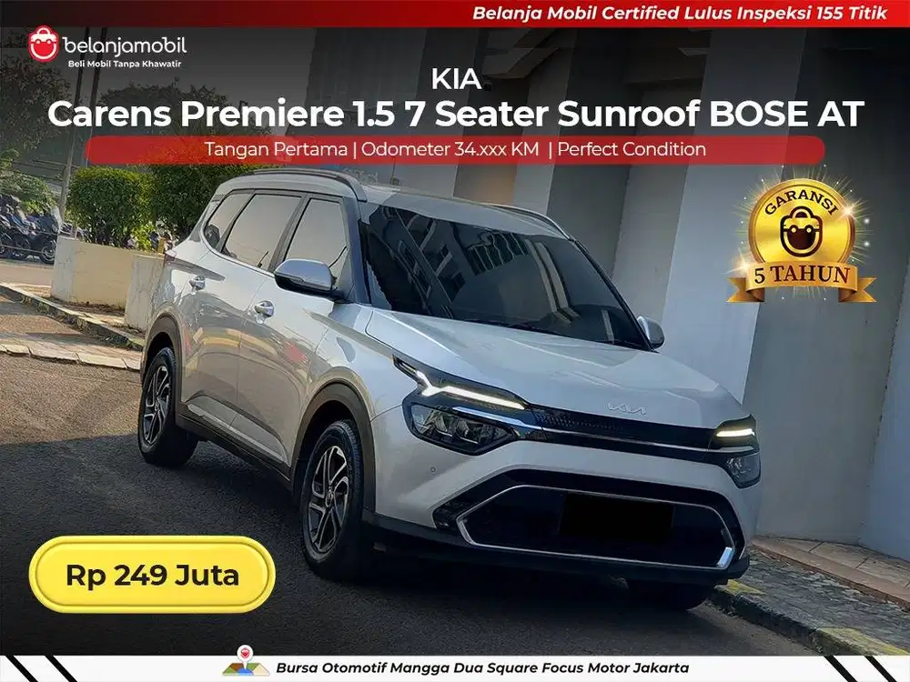 [ GARANSI 5TH ] KIA Carens Premiere 1.5 7 Seat Sunroof BOSE 2023/2024
