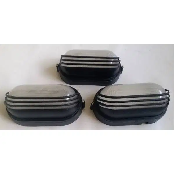 3 Pcs Lampu kapal untuk dinding era 50's bahan aluminium dan gelas