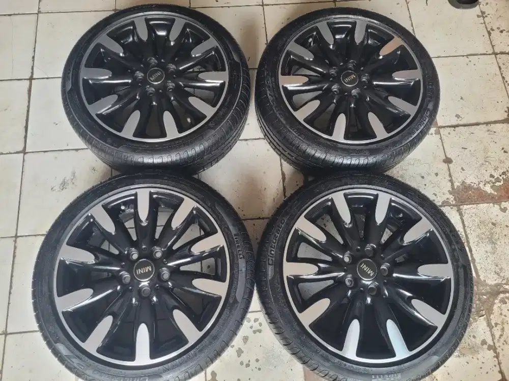 Velg mini cooper F55 F56 F57 R17 ori style 502 roulette paket ban 95%