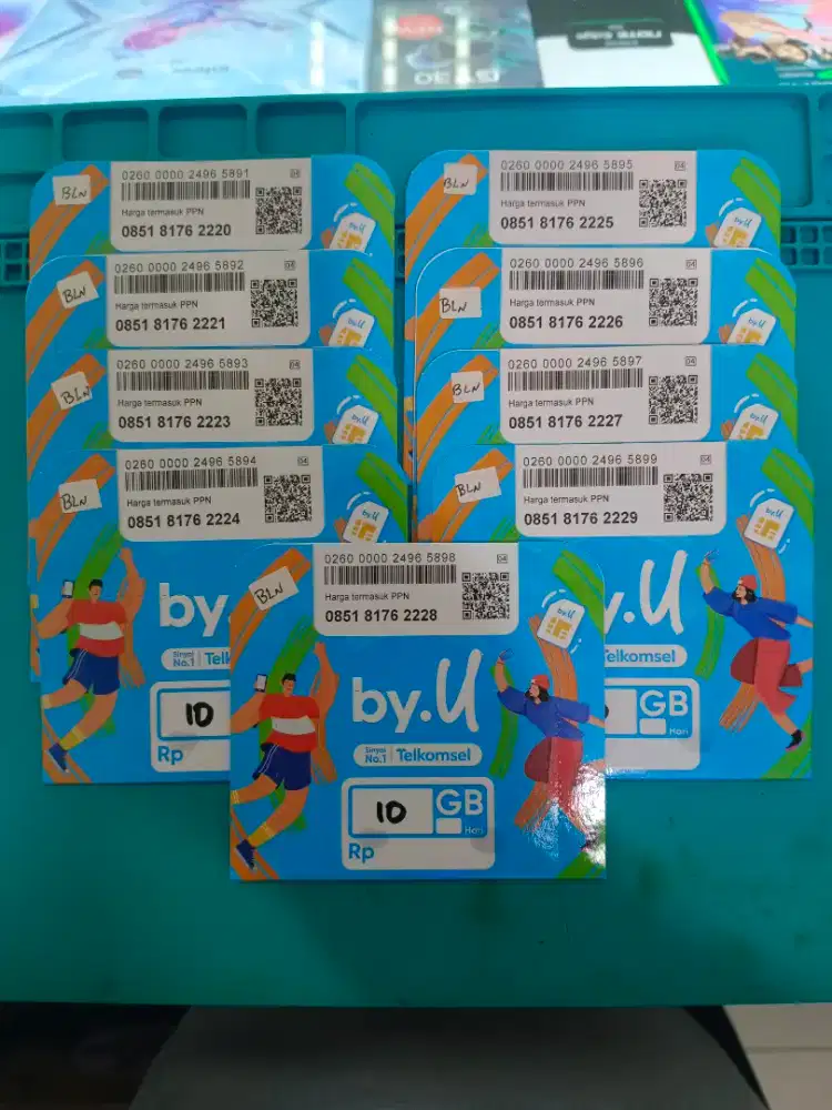 Jual Kartu perdana baru By-U kuota(10gb)Support handphone+Modem segel