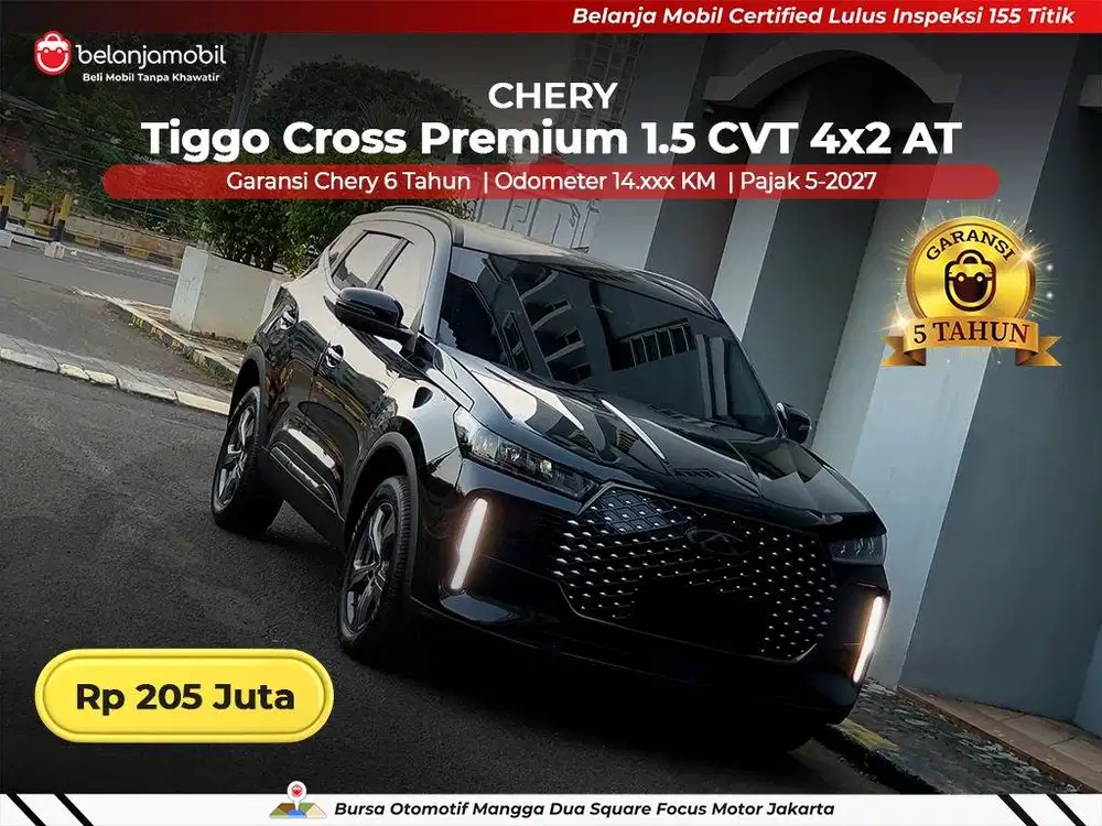 [ GARANSI 5TH ] Chery Tiggo Cross Premium 1.5 4x2 AT 2025/2026