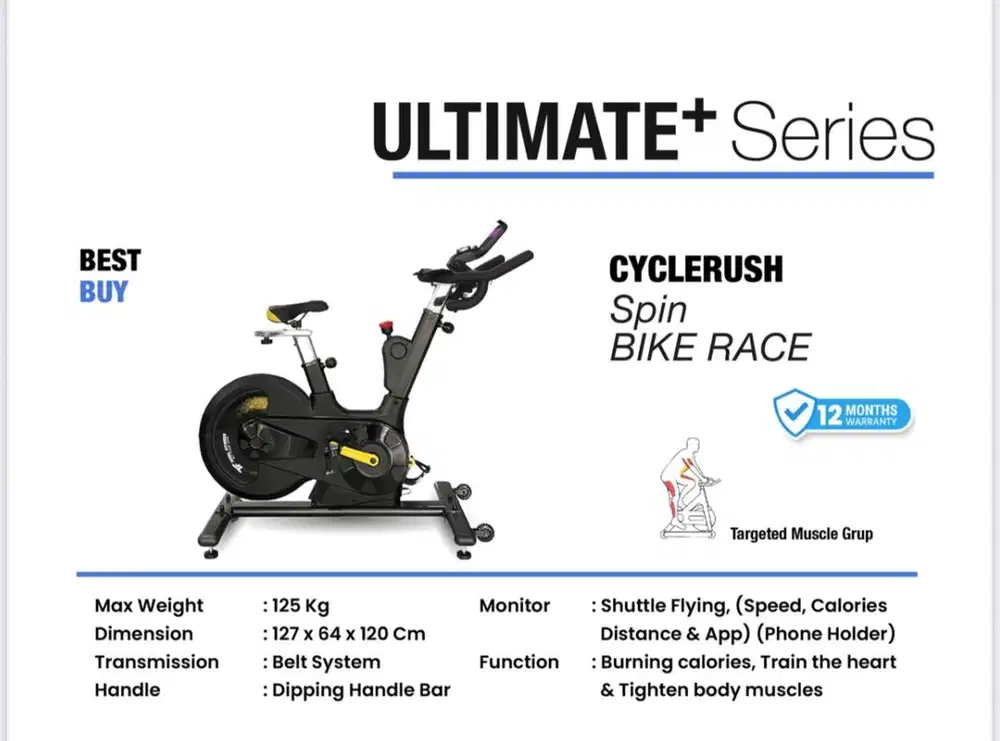 Sepeda spinning bike rumahan