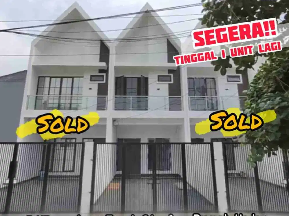 RUMAH BARU 4x16 MERUYA UTARA, FASAD SKANDINAVIA. Jakarta Barat