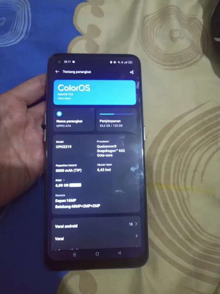 Jual cepat hp oppo A74