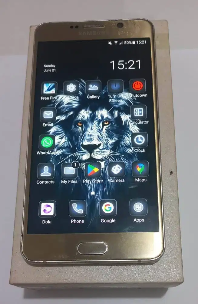Jual Samsung Note 5 Gold Lengkap istimewa