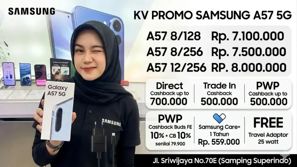 SAMSUNG A57 8/128 PROMO CASHBACK