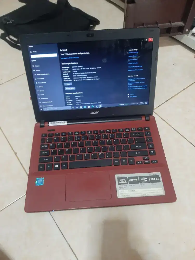 Laptop Acer Aspire ES1-431 Celeron 1.6Ghz/Ram 8Gb/SSD 128Gb/HDD 500Gb