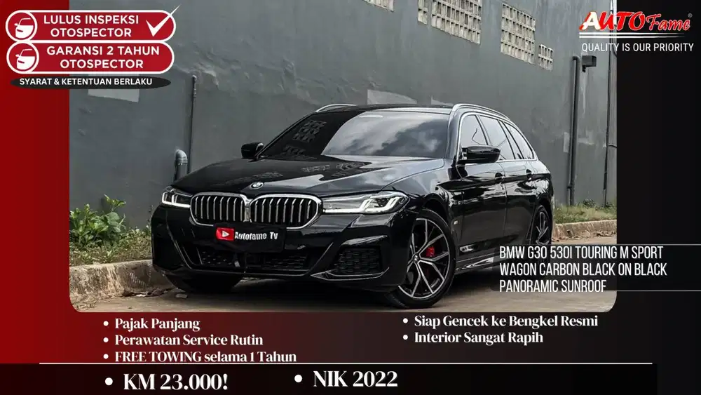 BMW G30 530i Touring M Sport Wagon Carbon Panoramic Sunroof NIK 2022