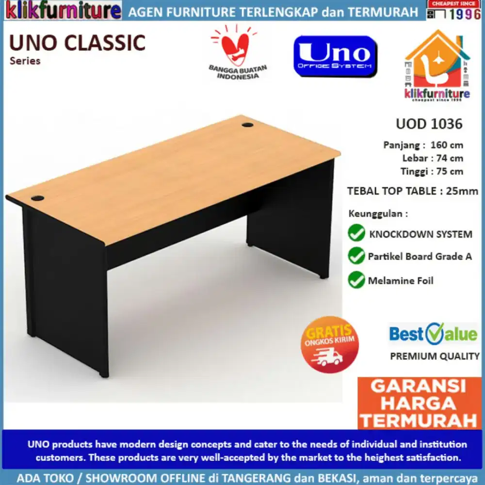 Dijual bekas meja uno panjang 160cm
