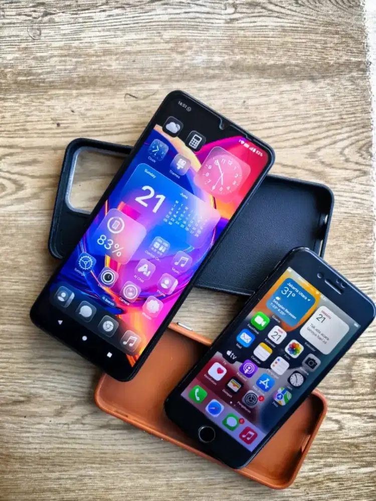 Dijual Paket HP Bekas (iPhone 7 + Redmi A5)