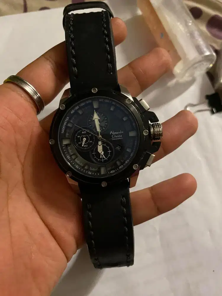 DIJUAL JAM TANGAN ALEXANDRE CHRISTIE CHRONOGRAPH ORIGINAL