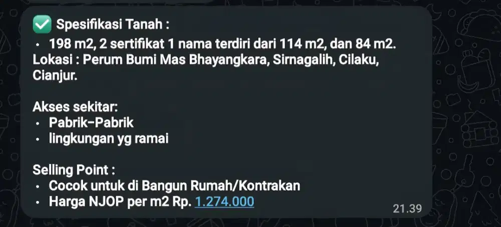 Jual tanah cepat