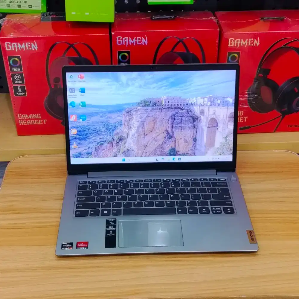 Jual Lenovo IdeaPad Slim1 14AMN7 Ryzen 3 Terbaru 8GB 512GB Radeon 610M