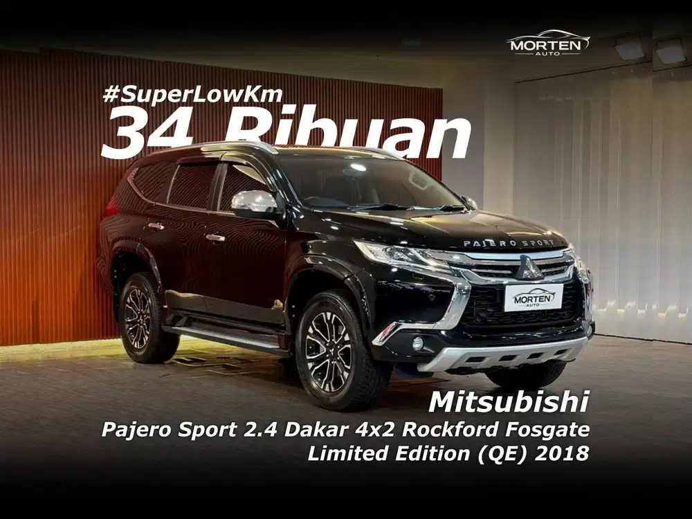 [Low Km 34 ribuan!!!] Mitsubishi Pajero Sport Rockford Fosgate 2018