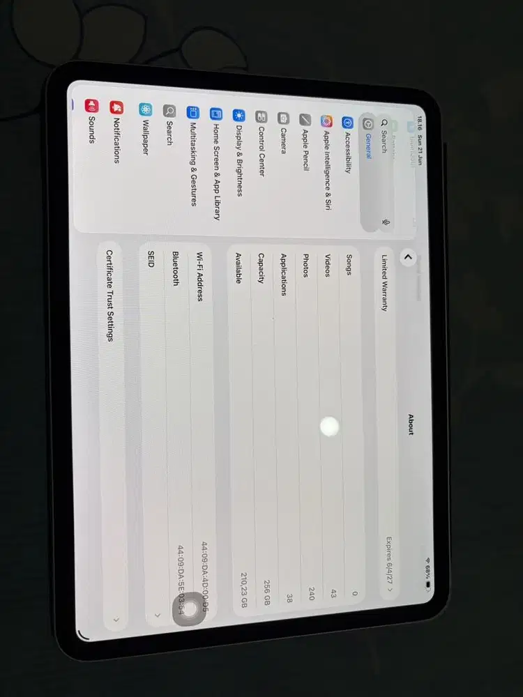 IPAD PRO M5 (TERBARU) 256GB SILVER