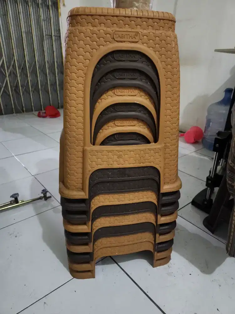 Kursi plastik Rotan 10 pcs