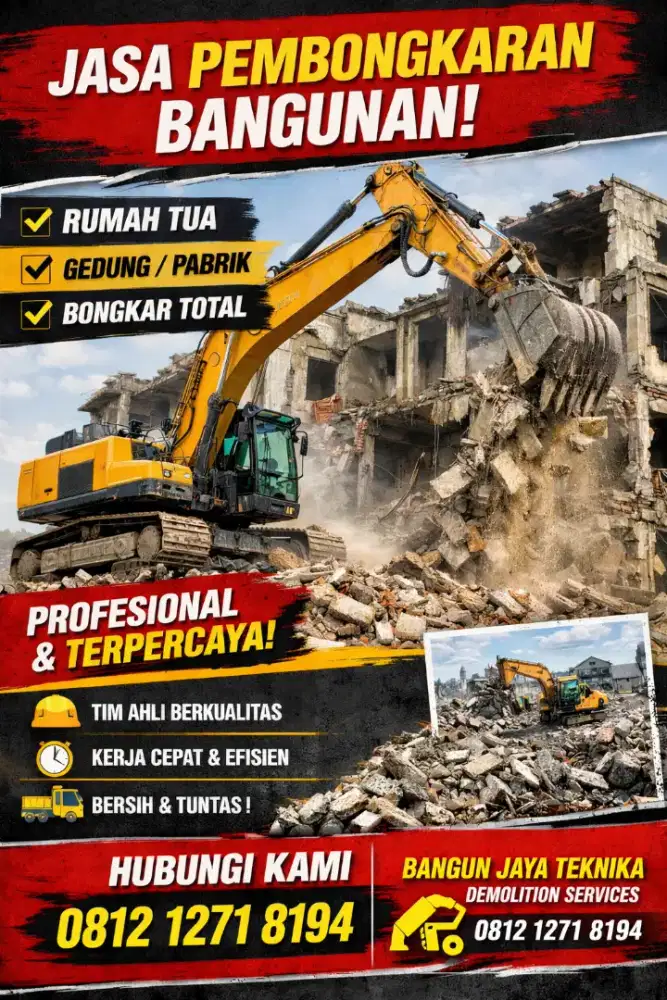 Jasa bongkar rumah,gudang dan gedung