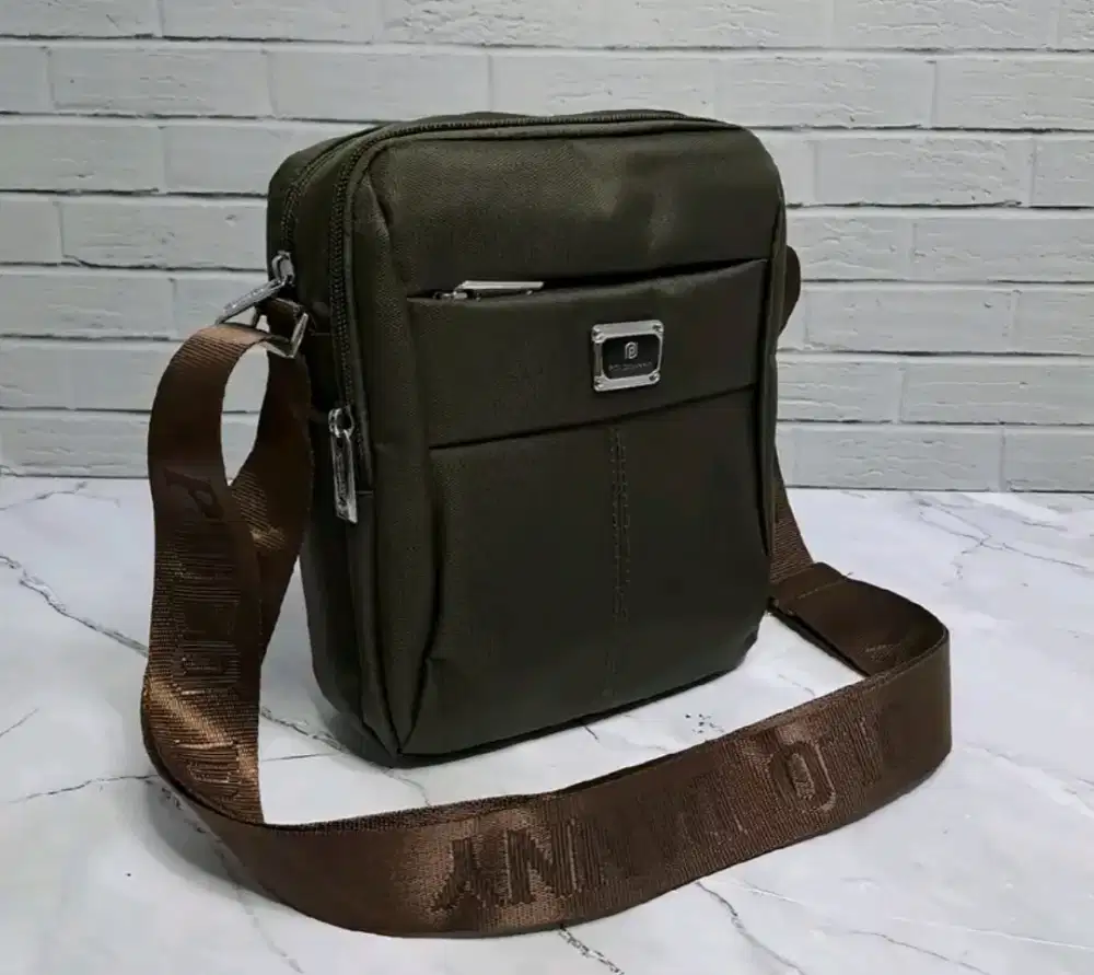 Tas Sling branded polo hitam baru