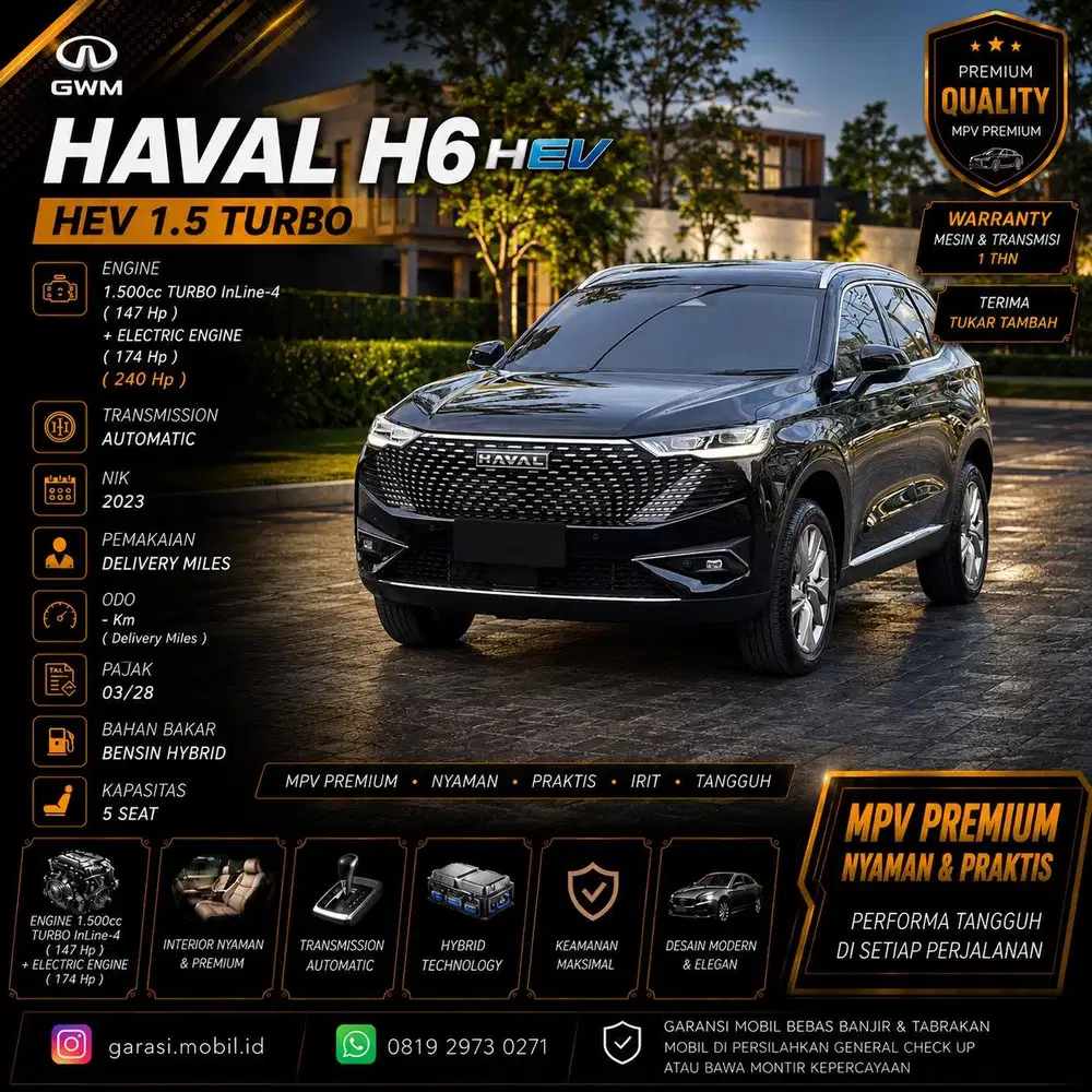 GWM HAVAL H6 HEV 2023 / BRAND NEW