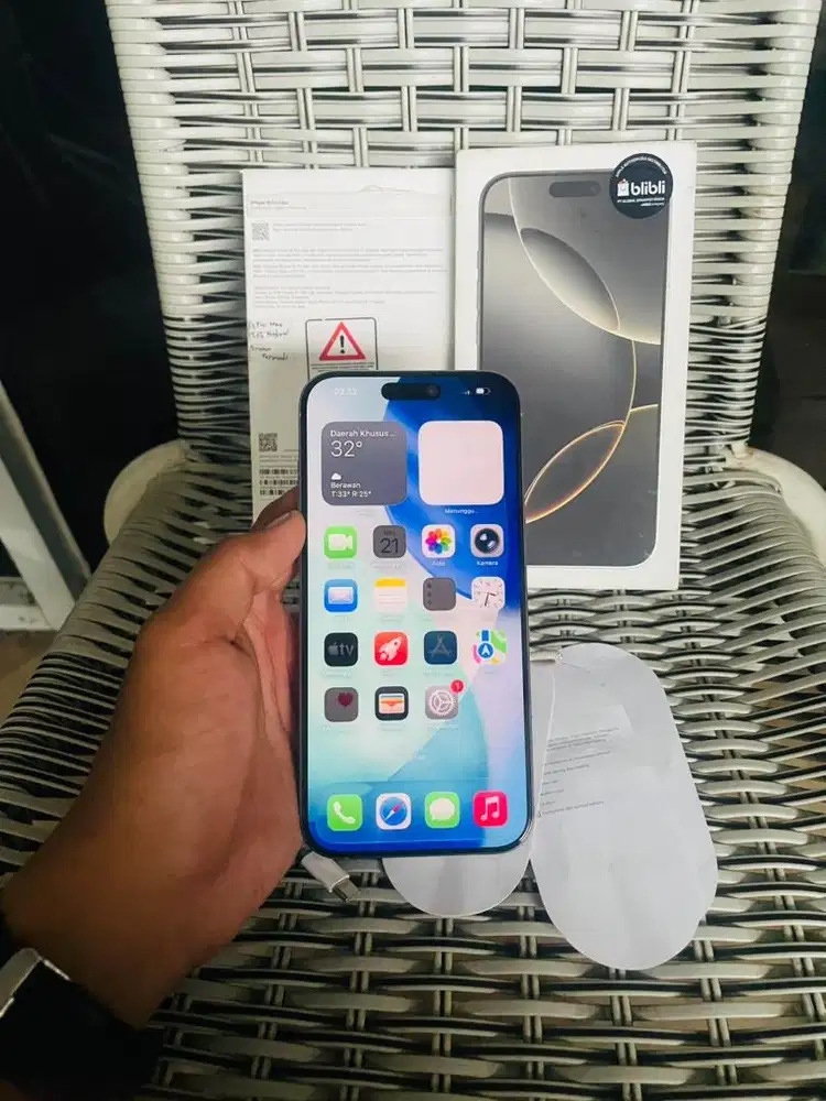 Iphone 16 promax 256 gb resmi indo SA/A fullset ori nominus