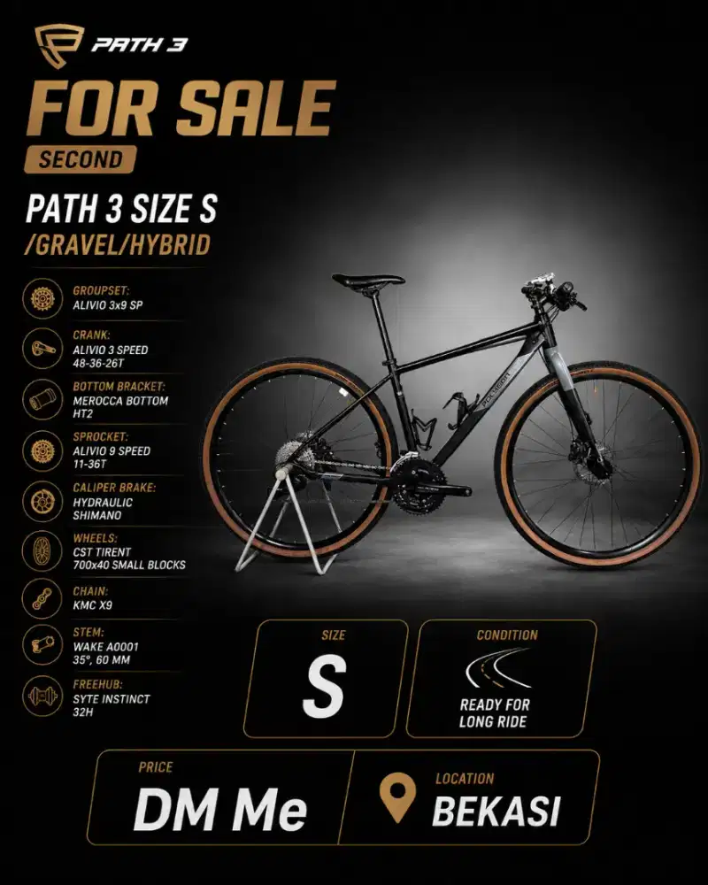 Sepeda Hybrid/Gravel Polygon Path 3 Size S UPGRADE
