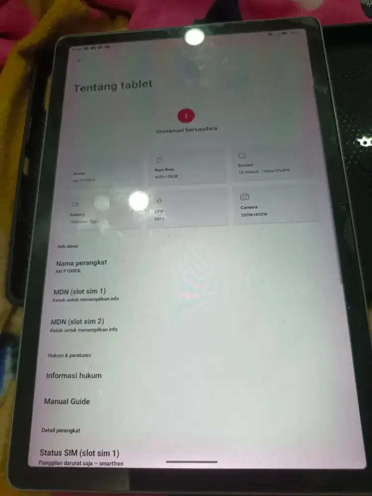 Jual itel VistaTab 30 - 11 Inci, 4G, Fullset normal