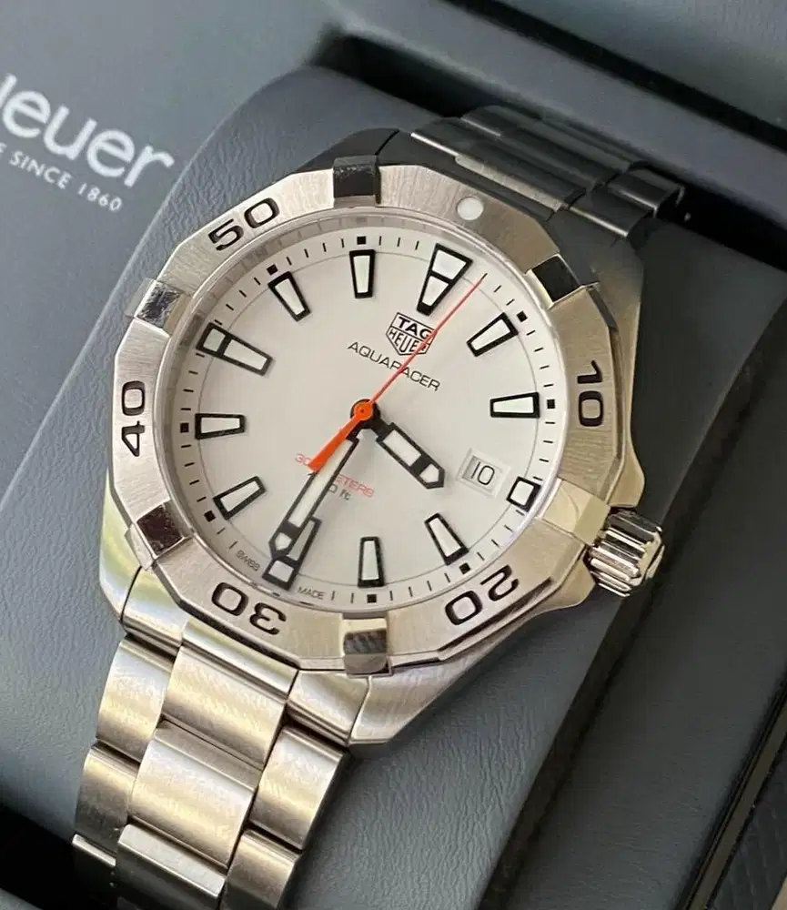 Tag Heuer Aquaracer WBD1111 Dial Putih Original