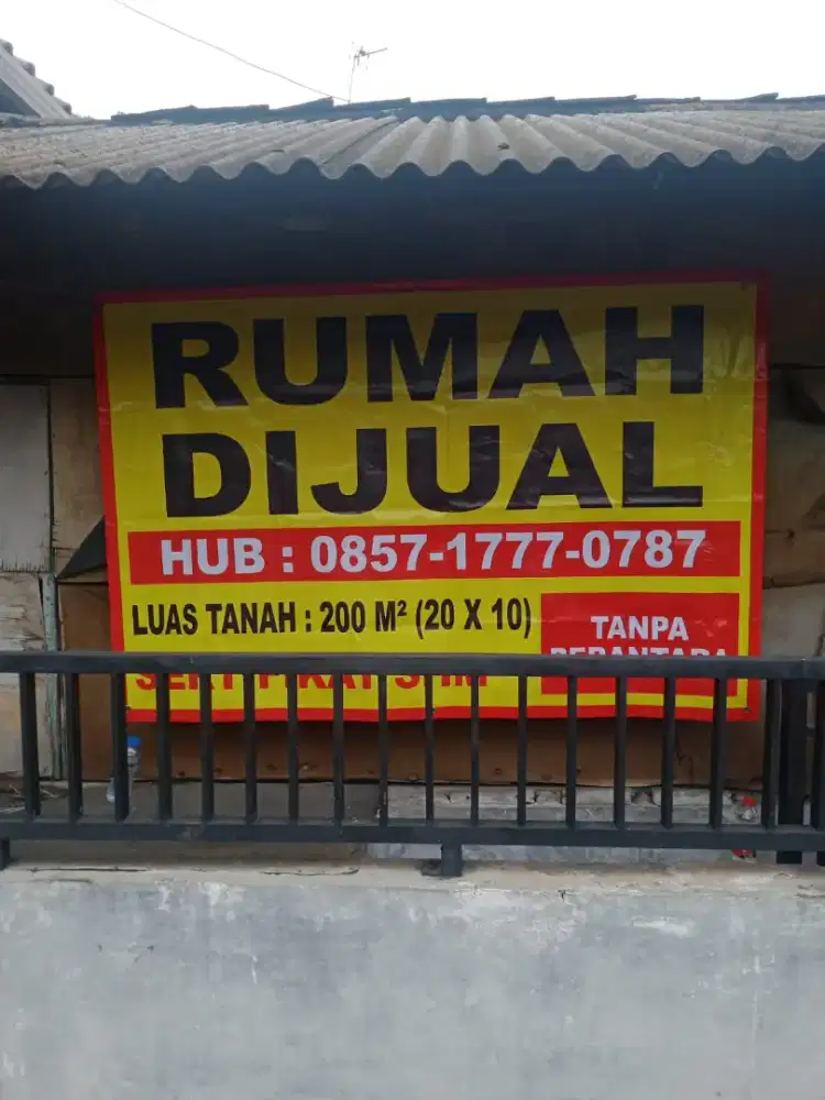 Jual Rumah Bayar Tanah Saja LT 200m