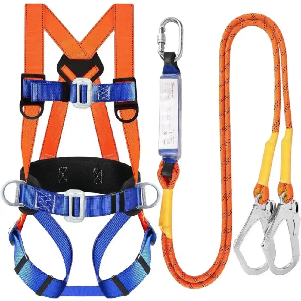 Body harness doubble hook