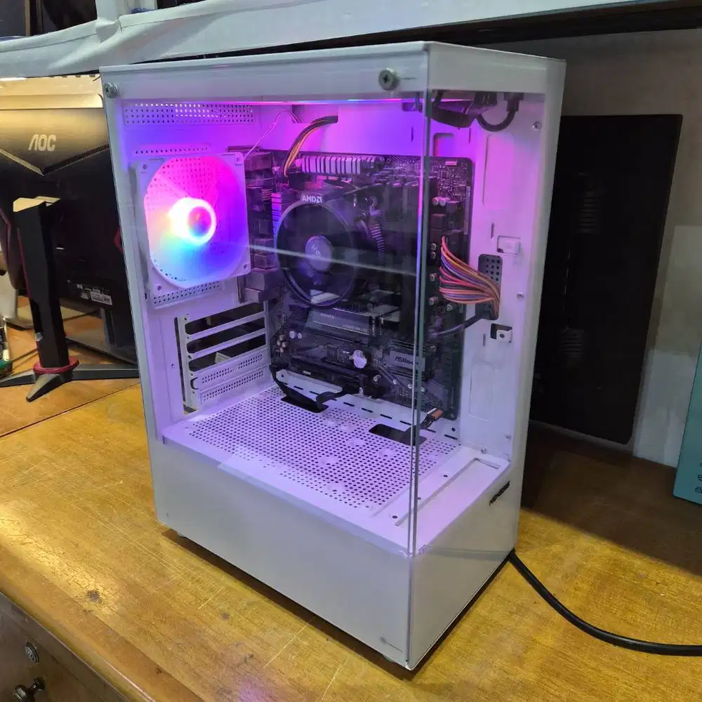 PC GAMING AMD RYZEN 5 5600G VGA RADEON 16/512 SSD SIAP PAKAI NO MINUS