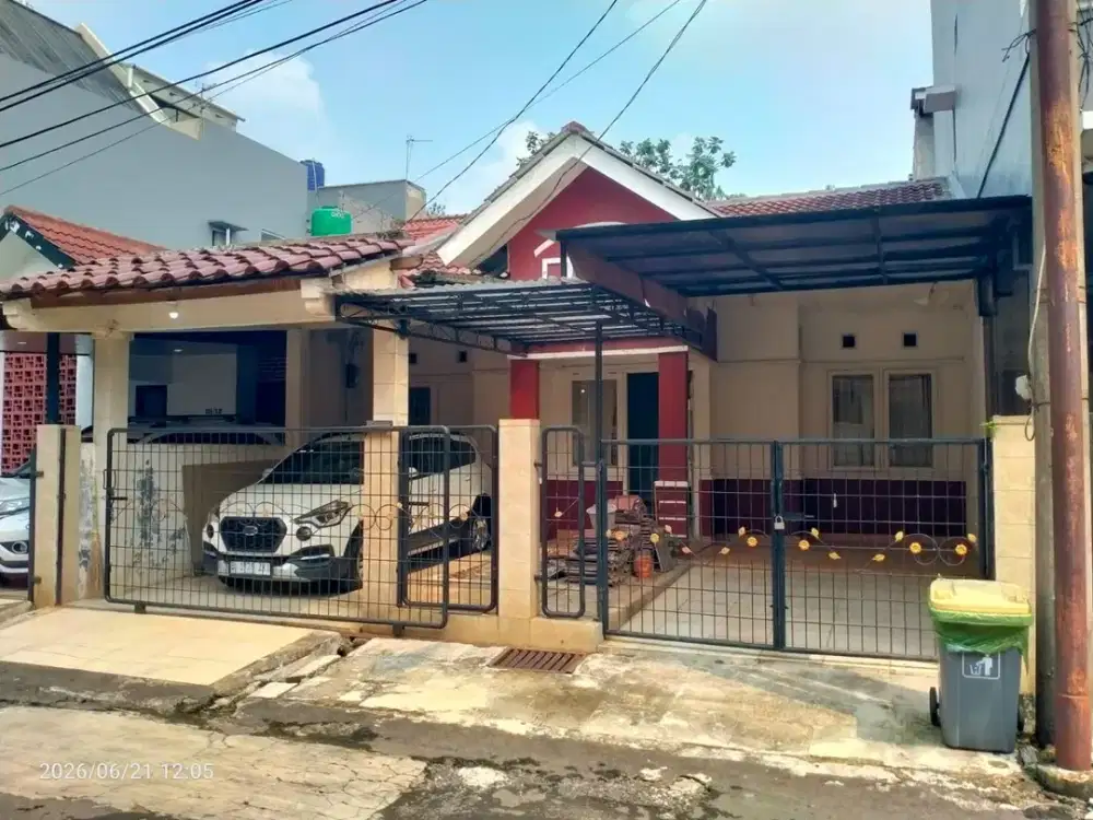 Rumah Hadap Timur Luas 120m² Dalam Komplek Samping Mall DTC dan Dekat Tol Desari Sawangan