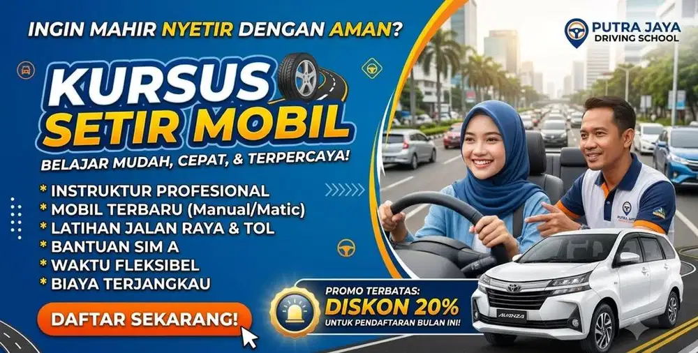 KURSUS BELAJAR SETIR MOBIL MATIC DAERAH JAKARTA