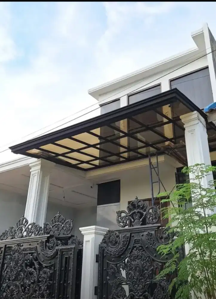 pemasangan kanopi minimalis