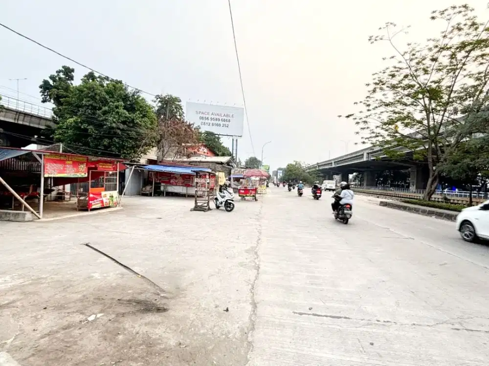 Tanah kosong di pinggir jln raya kalimalang kota bekasi LT.400m SHM