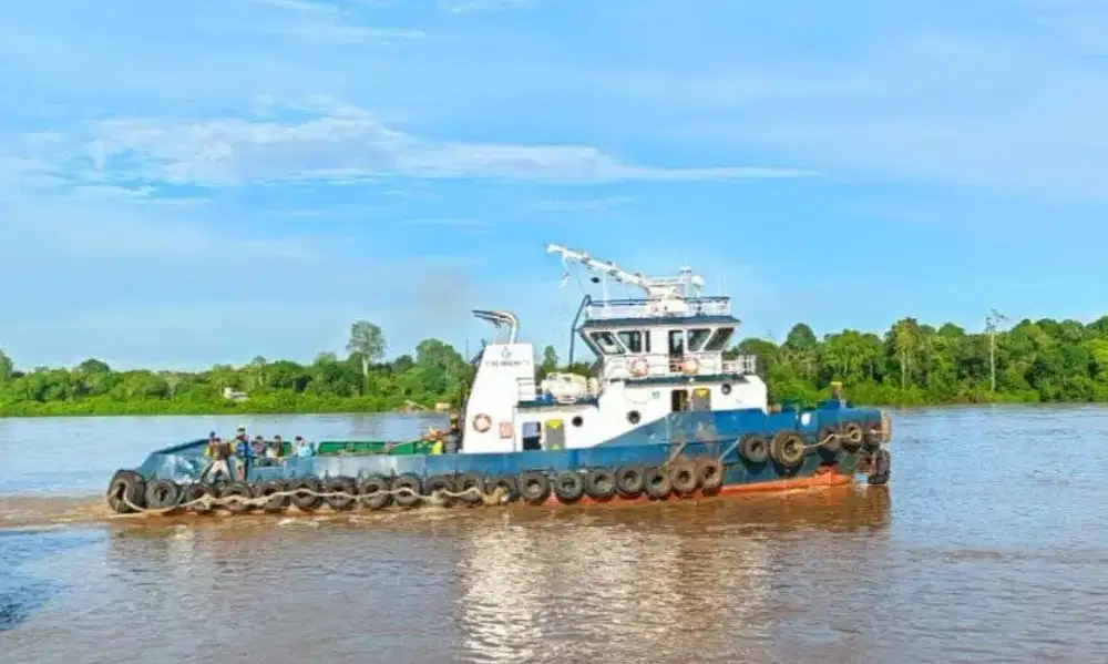 Di jual Tugboat mesin Mitsubishi 2x1100 hp tahun 2009