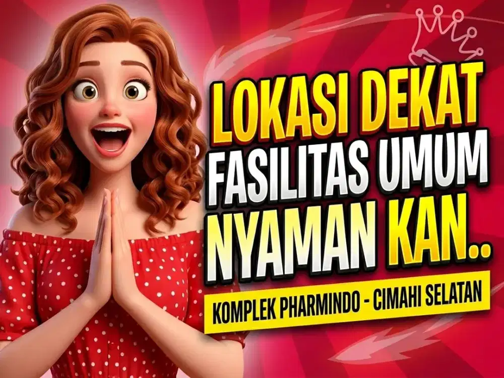SEWA RUMAH DI KOMPLEK PHARMINDO, CIJERAH, MELONG, CIMAHI SELATAN.
