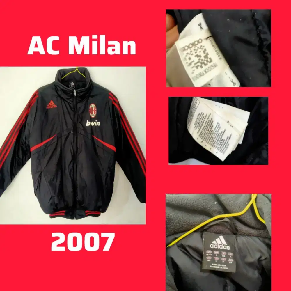 Jaket Adidas AC Milan Vintage 2007 Original