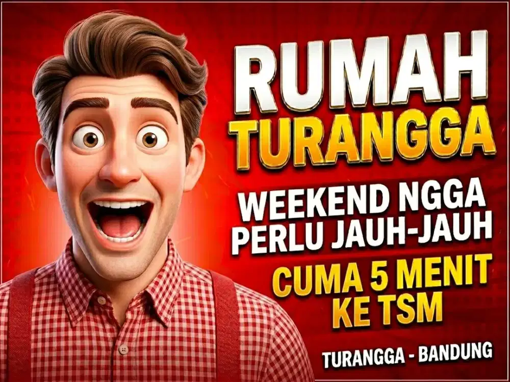 JUAL RUMAH DI TURANGGA, BUAH BATU, BATUNUNGGAL, BANDUNG KOTA.