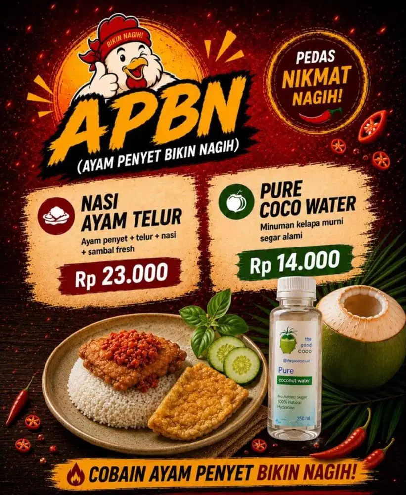DIBUTUHKAN SALES KANVASING UNTUK JUALAN AYAM PENYET MOTORAN