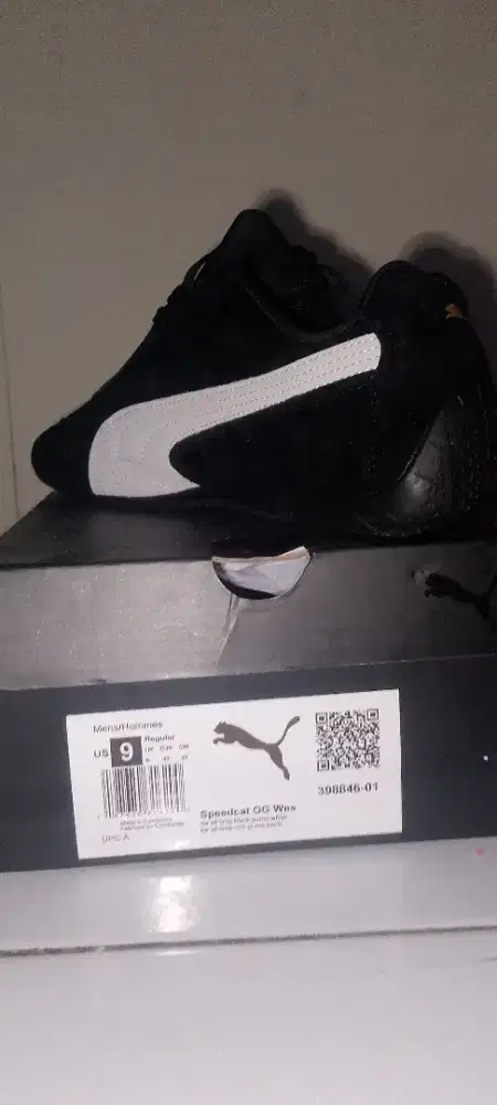 puma speedcat OG BLACK WHITE