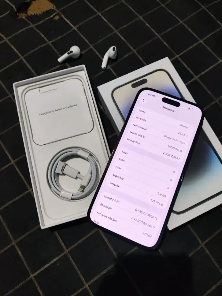 IPHONE 14PROMAX 128GB ALL OPERATOR

FISIK MULUS 98% LIKE NEW