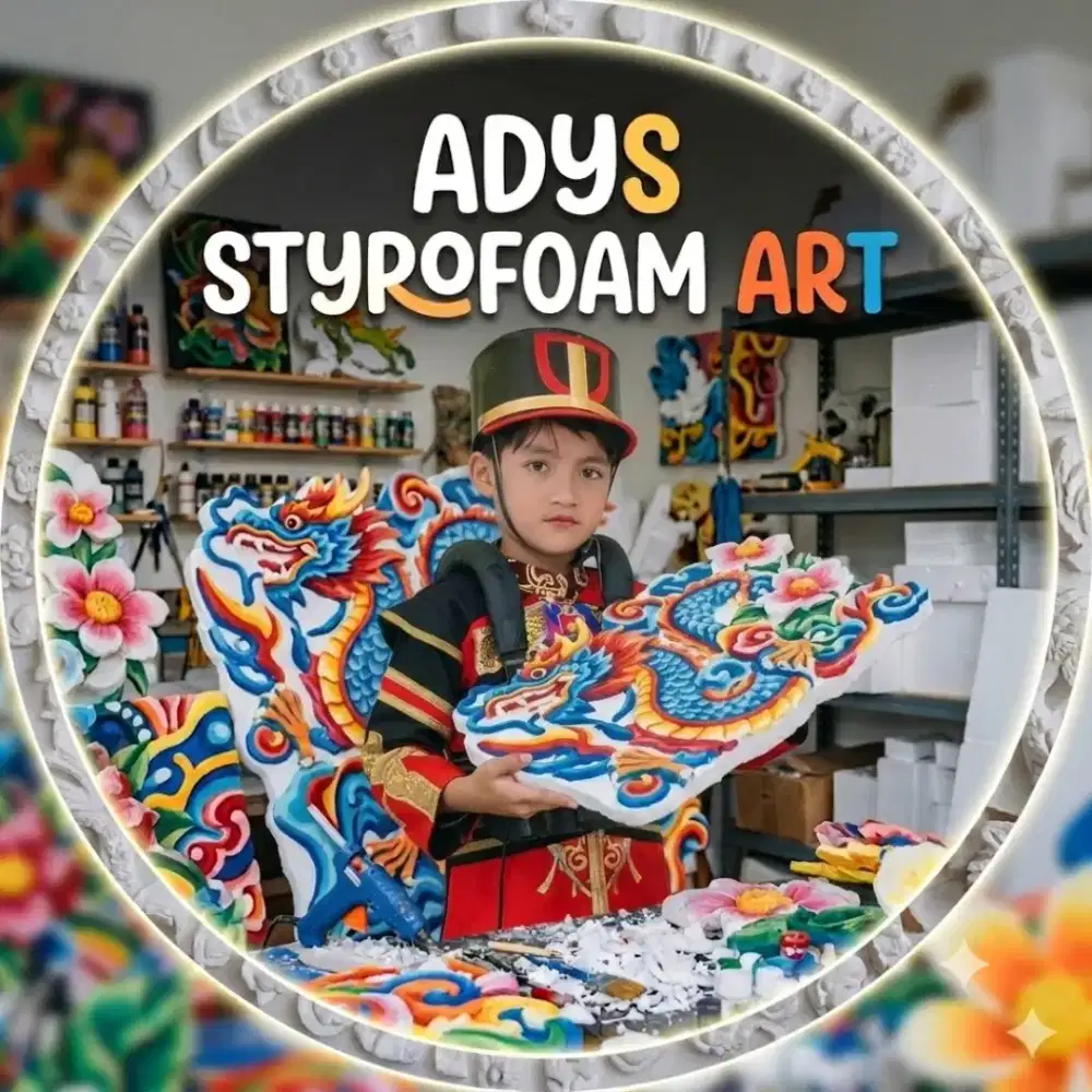 Seni Lukis karakter Styrofoam/Gabus