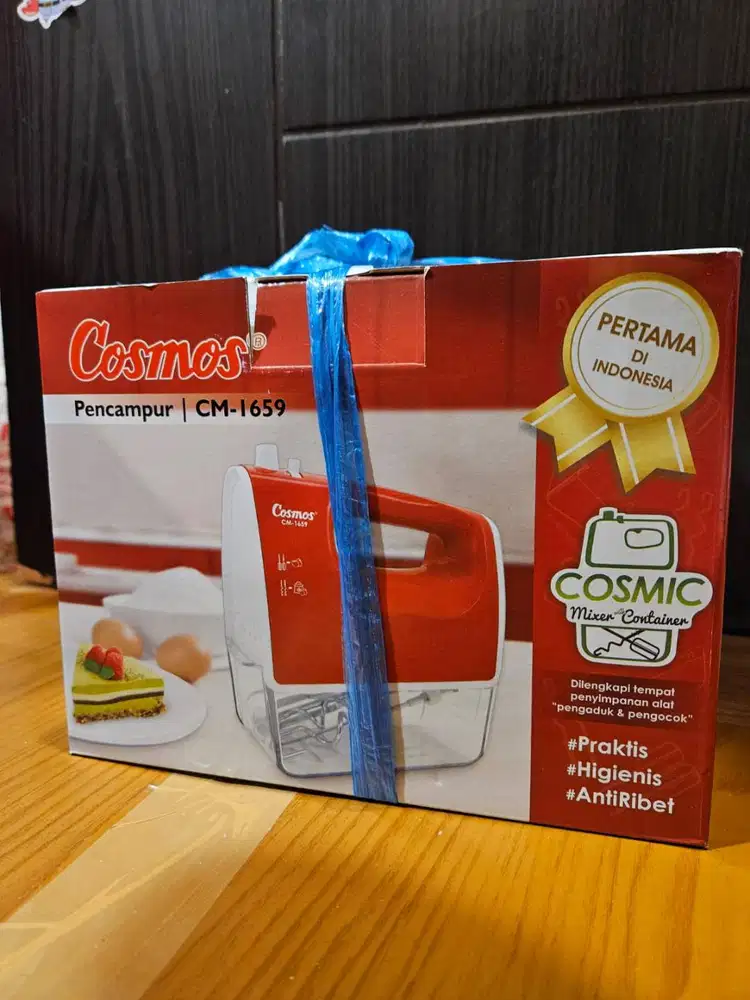 COSMOS CM-1659 Hand Mixer Cosmic + Container - CM-1659 R (MERAH)