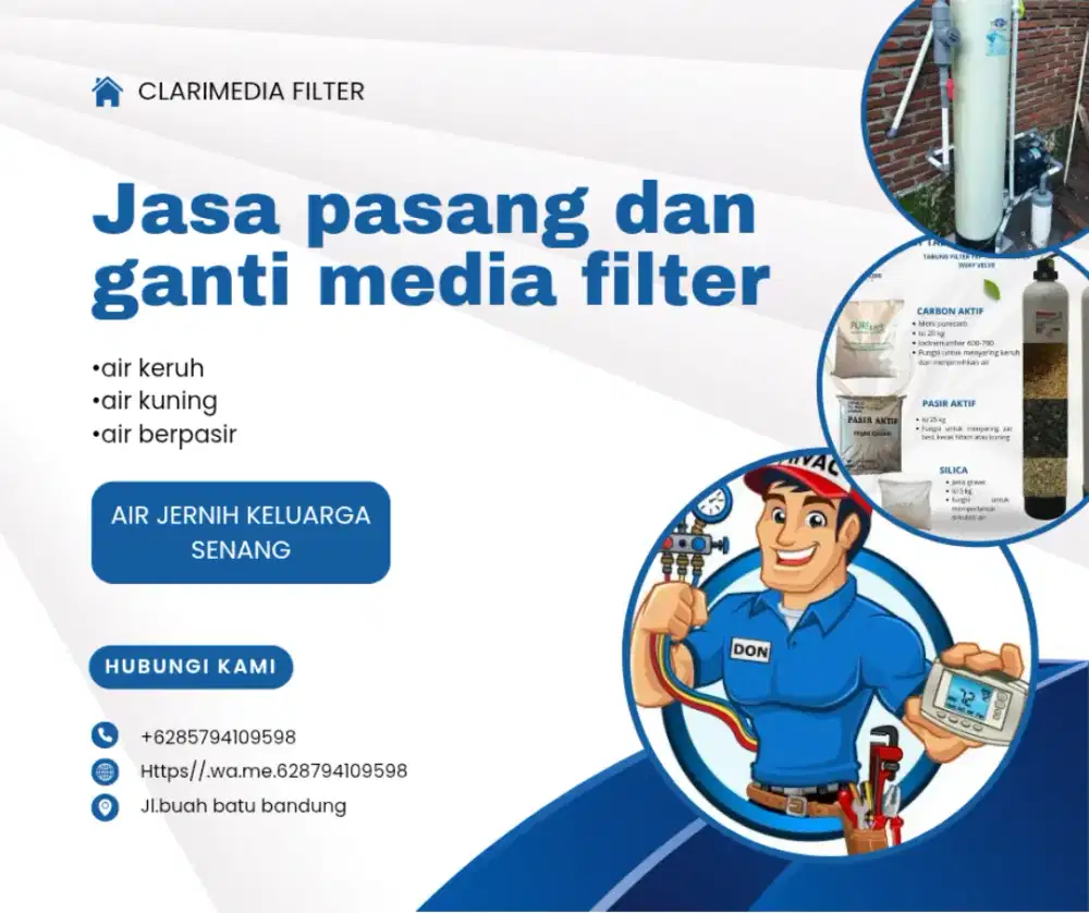SERVICE POMPA AIR MEDIA FILTER(SUBMERSIBEL,JETPUMP,PENDORONG)