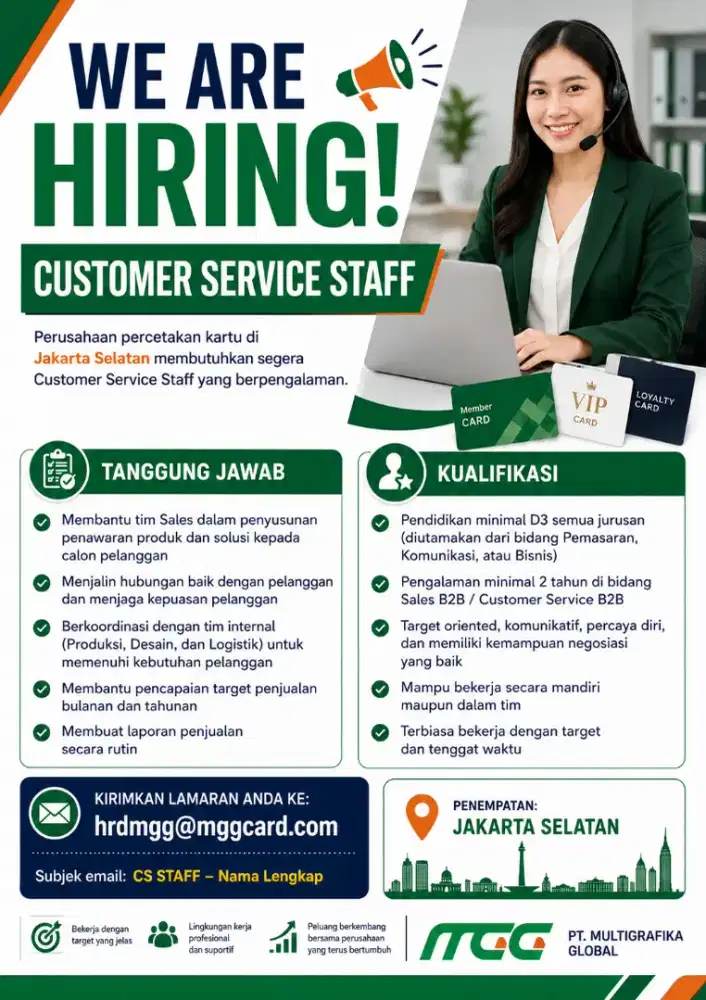 Lowongan STAFF PENJUALAN