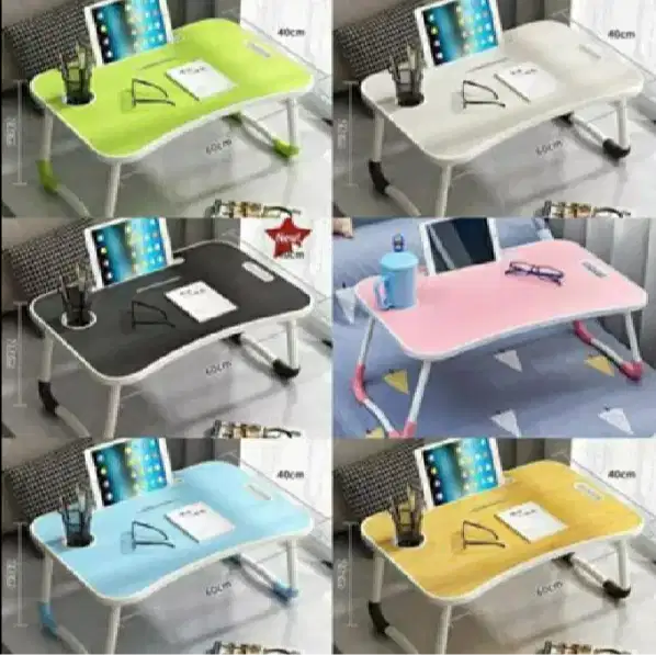 Meja Lipat Laptop POLOS / Meja Lipat Serbaguna (WARNA MIX)