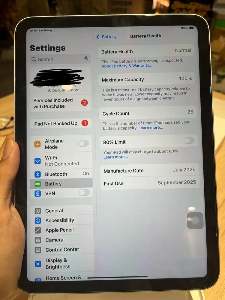 *ONLY 25x CYCLE CHARGE | STYLUS | CASE* Ipad 11 (A16) LIKE NEW